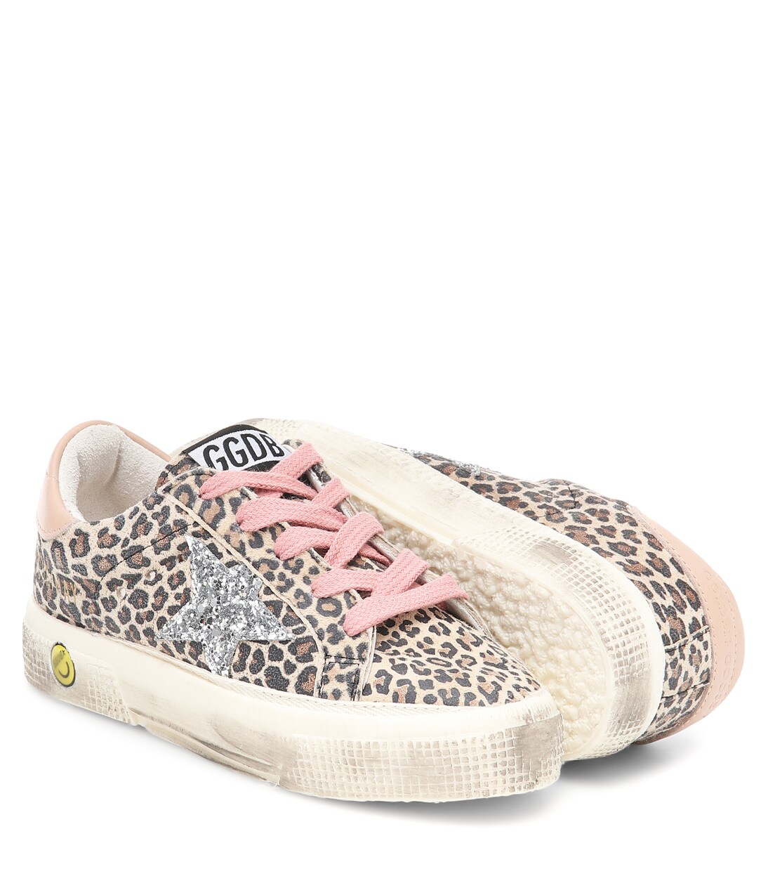 May leopard-print leather sneakers | Golden Goose Kids