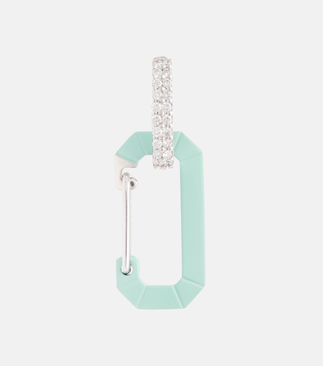 Boucle d'oreille unique Chiara Small en or blanc 18 ct | Eéra