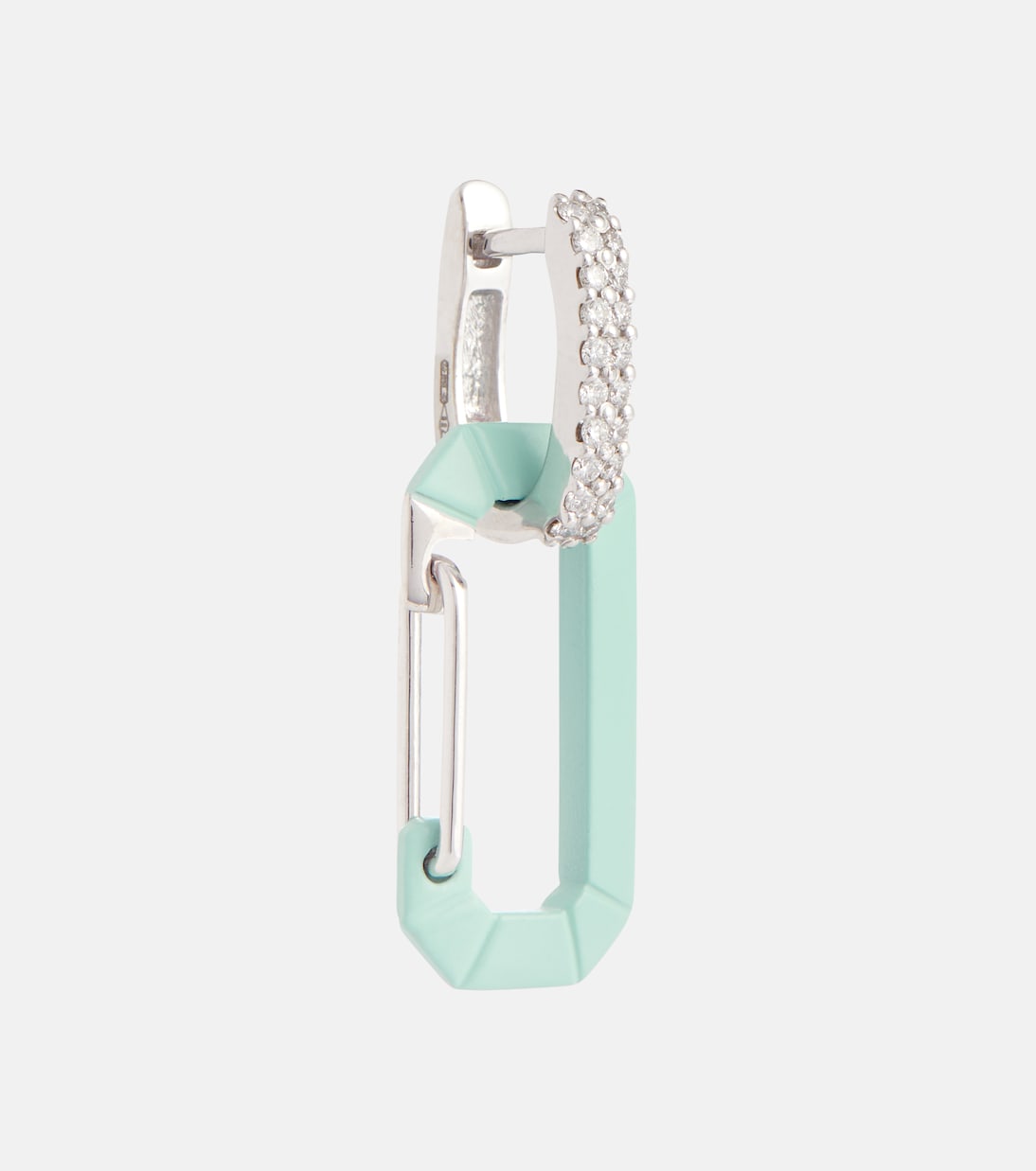 Boucle d'oreille unique Chiara Small en or blanc 18 ct | Eéra