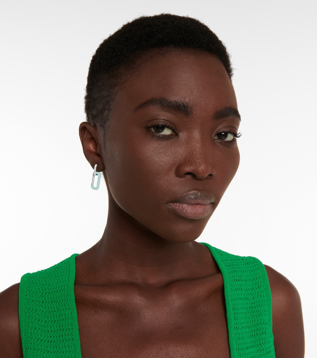 Boucle d'oreille unique Chiara Small en or blanc 18 ct | Eéra