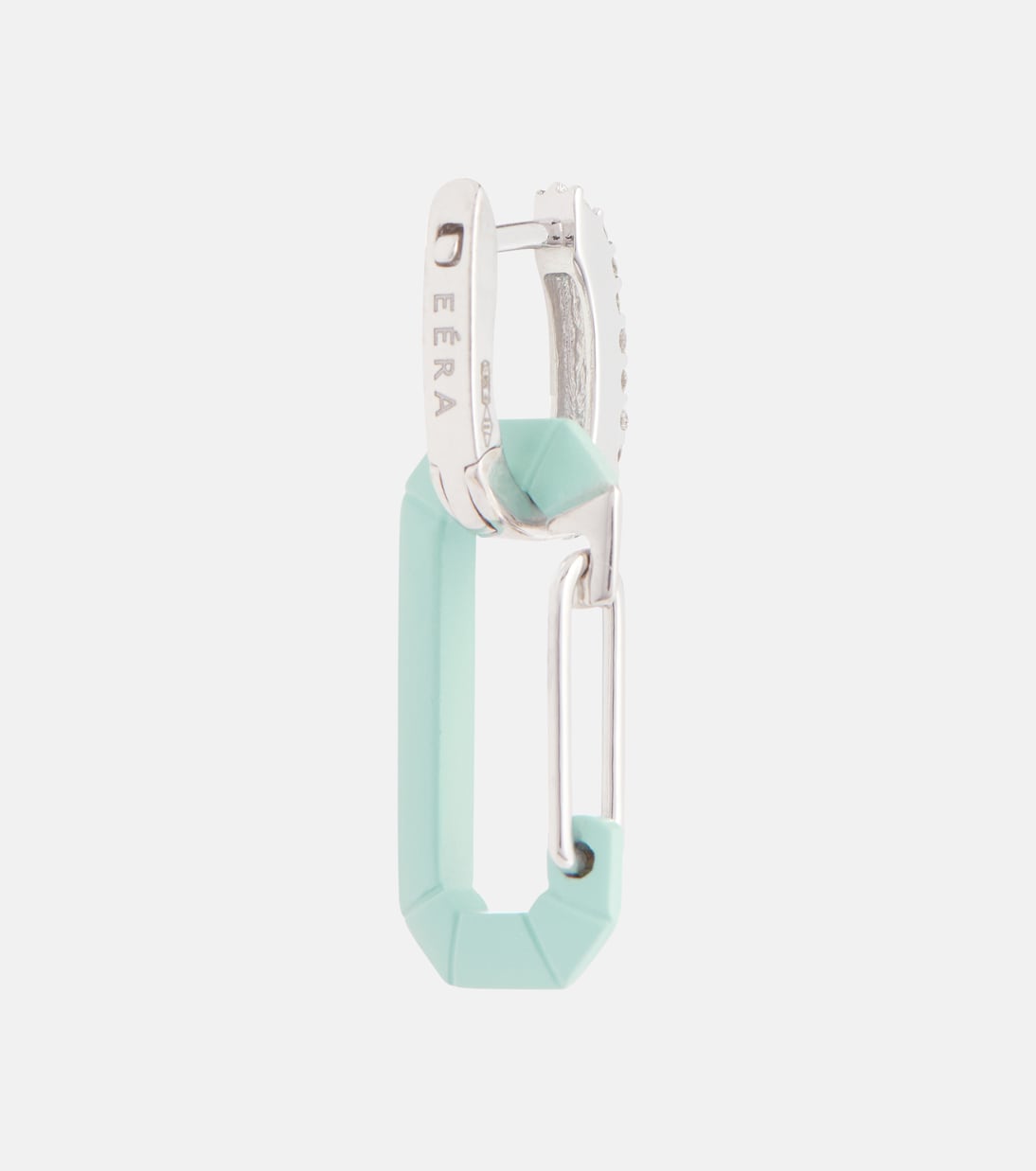 Boucle d'oreille unique Chiara Small en or blanc 18 ct | Eéra