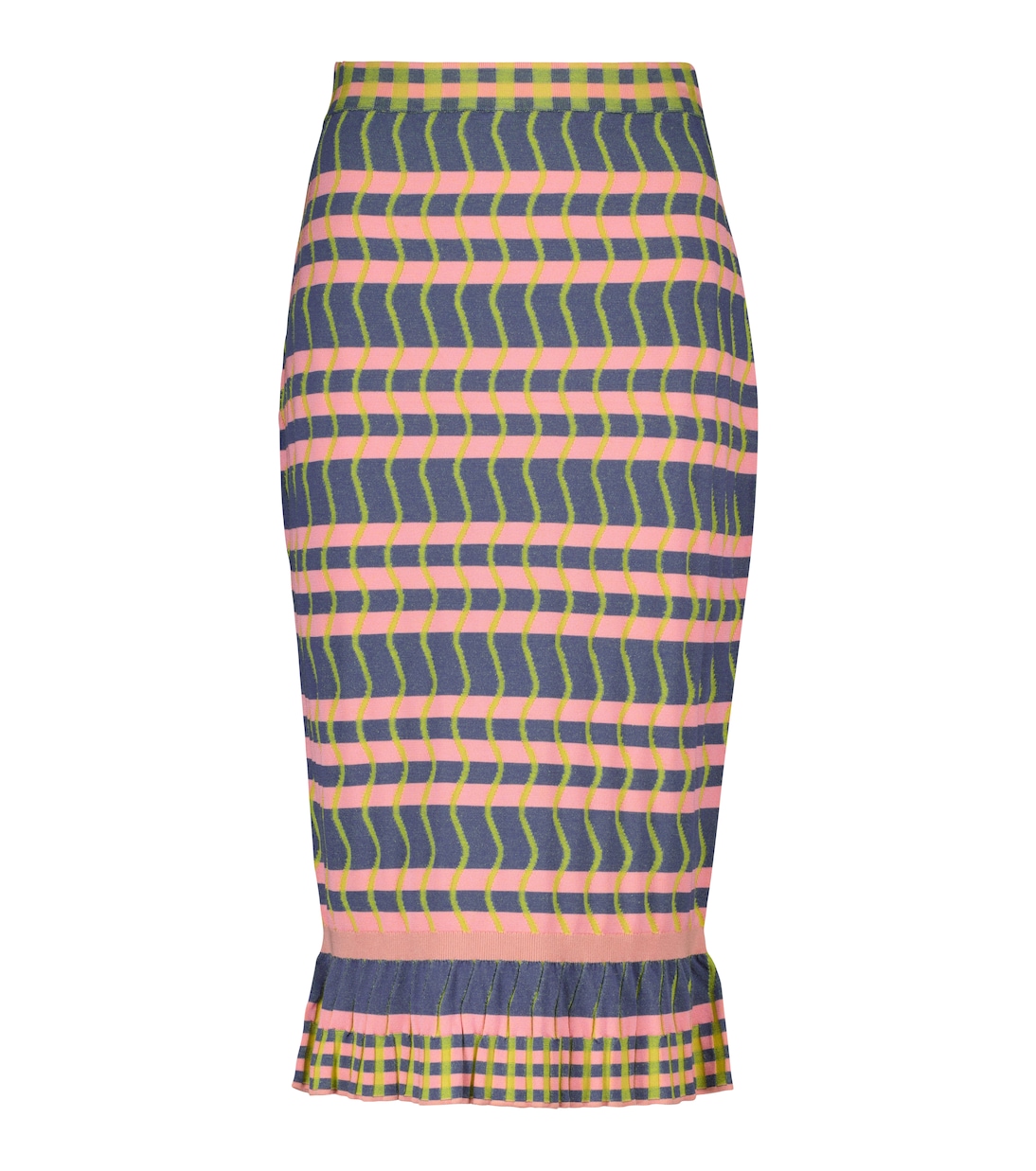 Gonna midi Rosa in maglia a righe | Diane von Furstenberg