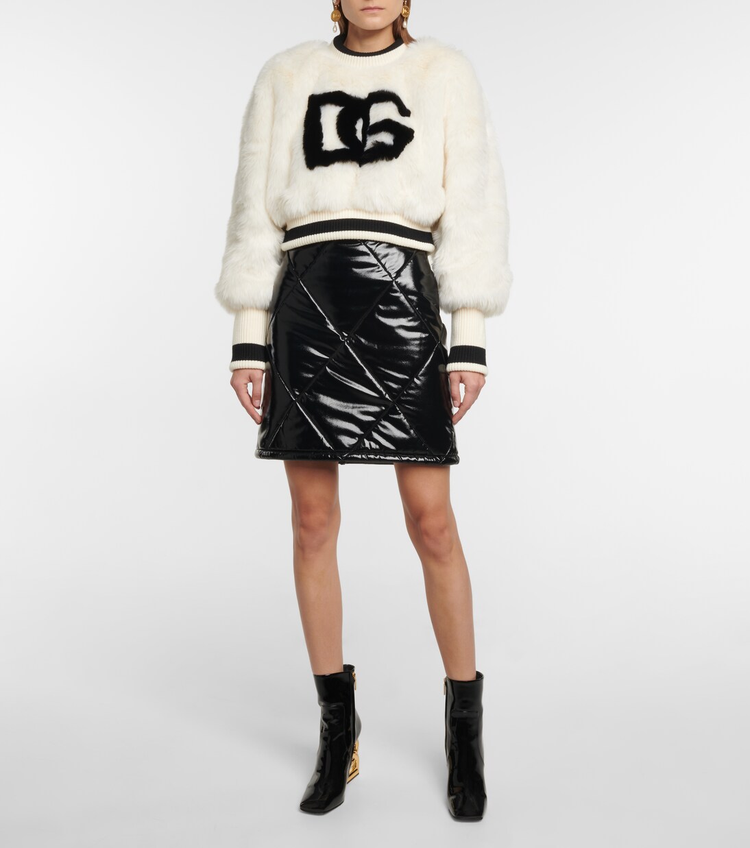Minifalda de piel sintética | Dolce&Gabbana