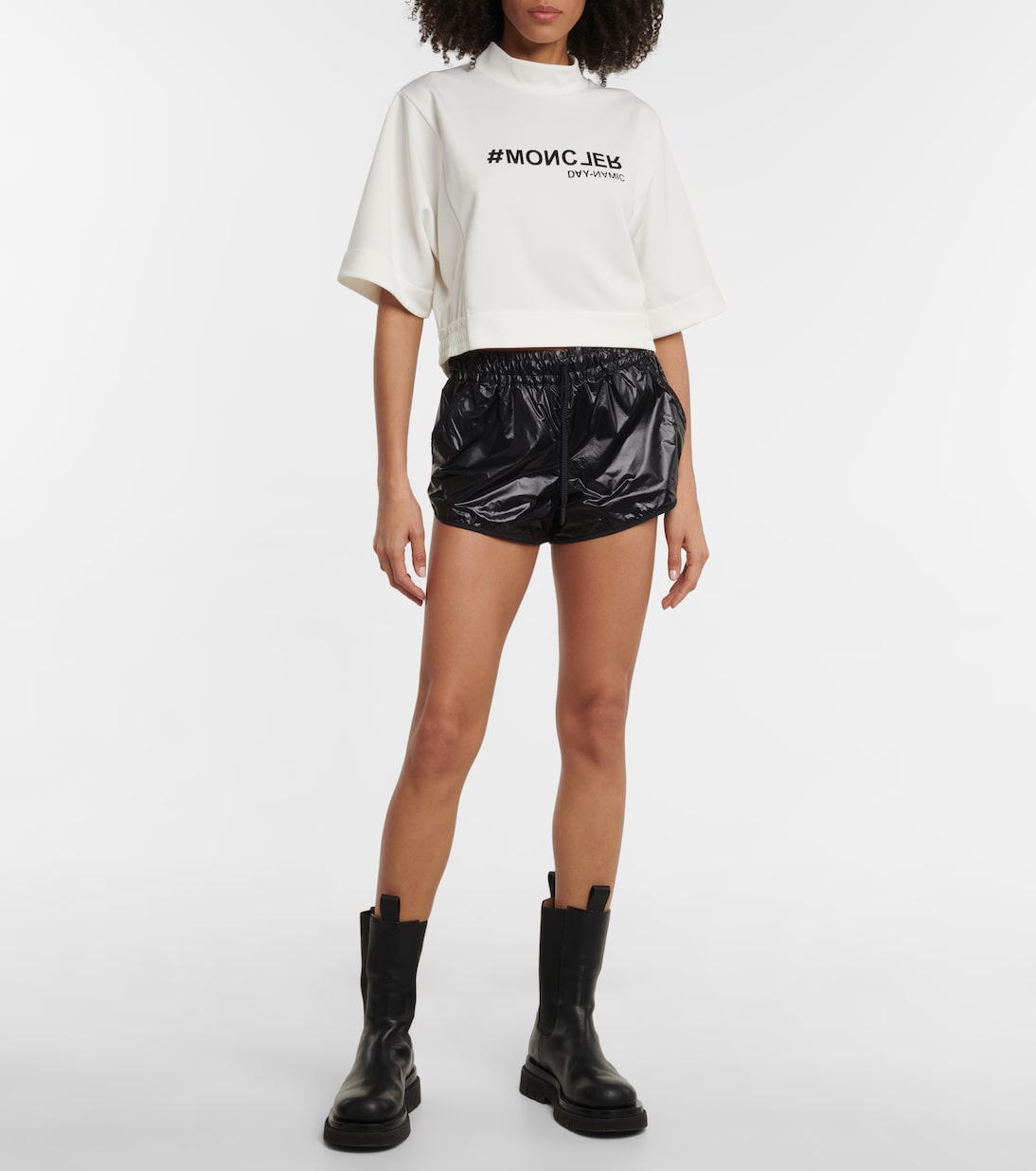 Camiseta cropped de algodón | Moncler Grenoble