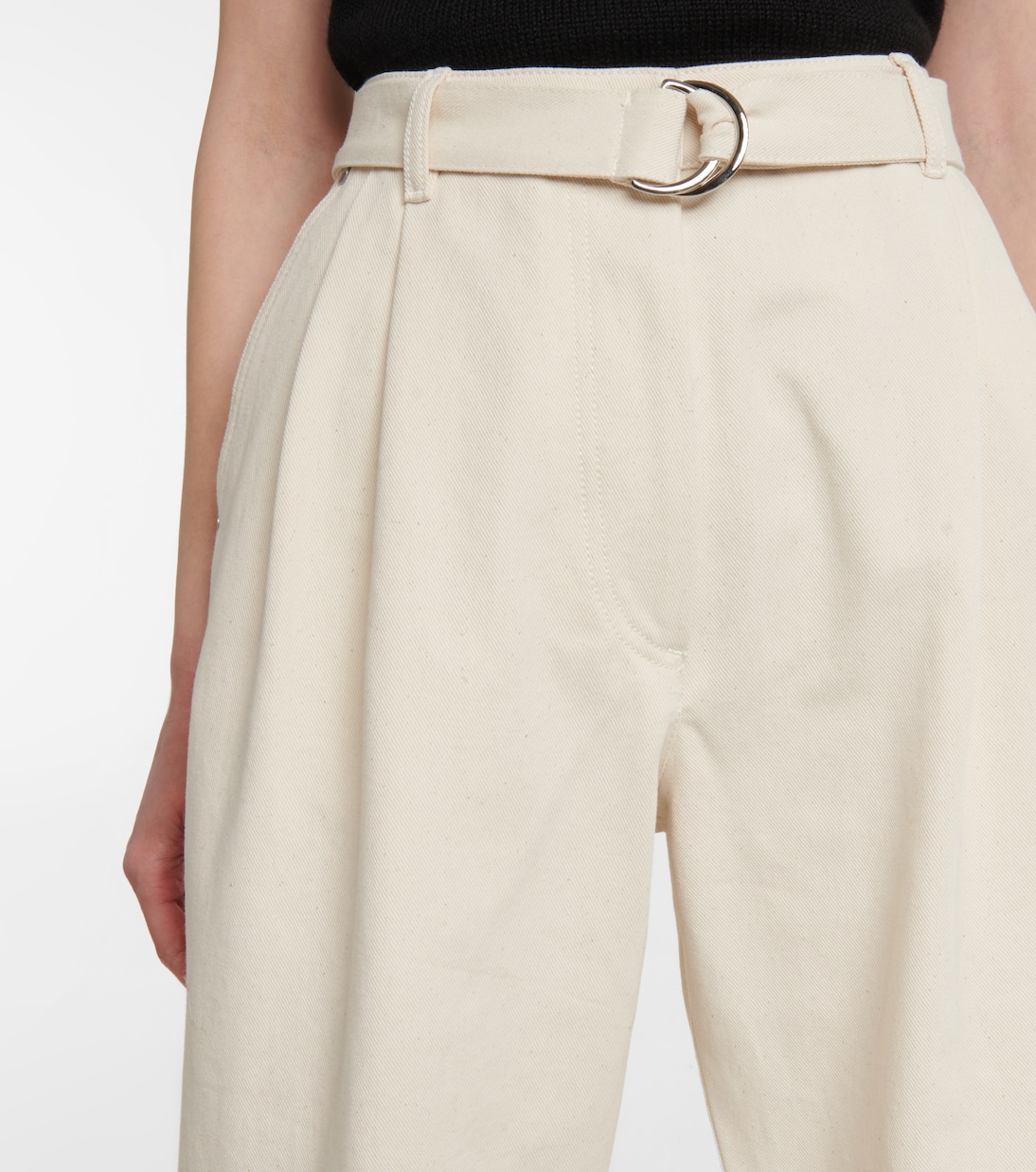 Belted high-rise wide-leg jeans | Peter Do