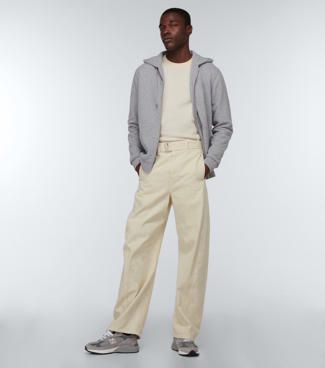 Made In USA 993 leather-trimmed sneakers | New Balance