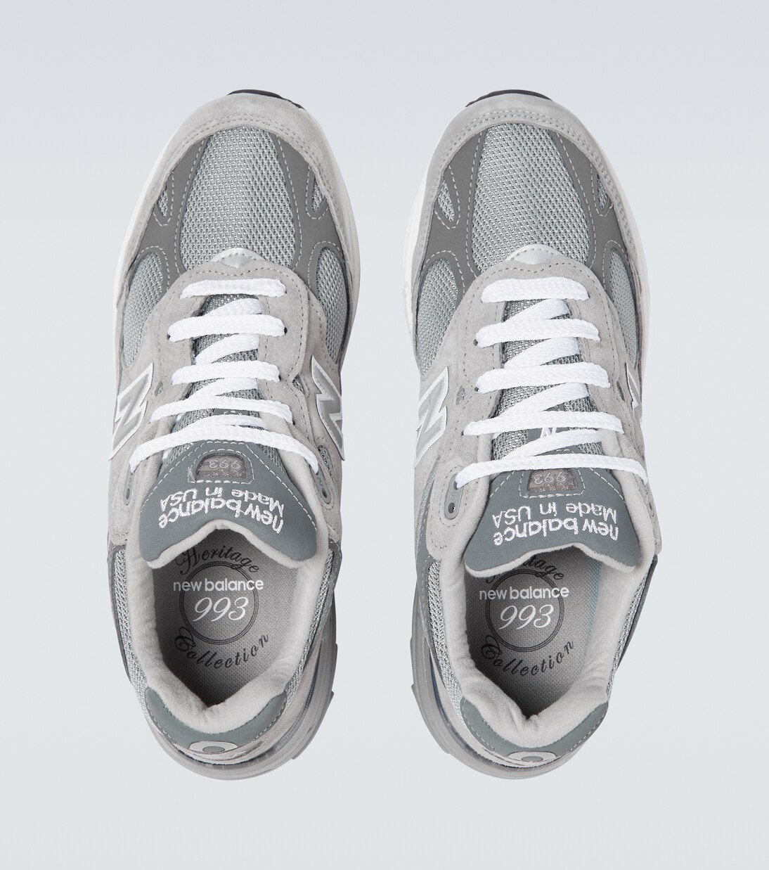 Made In USA 993 leather-trimmed sneakers | New Balance