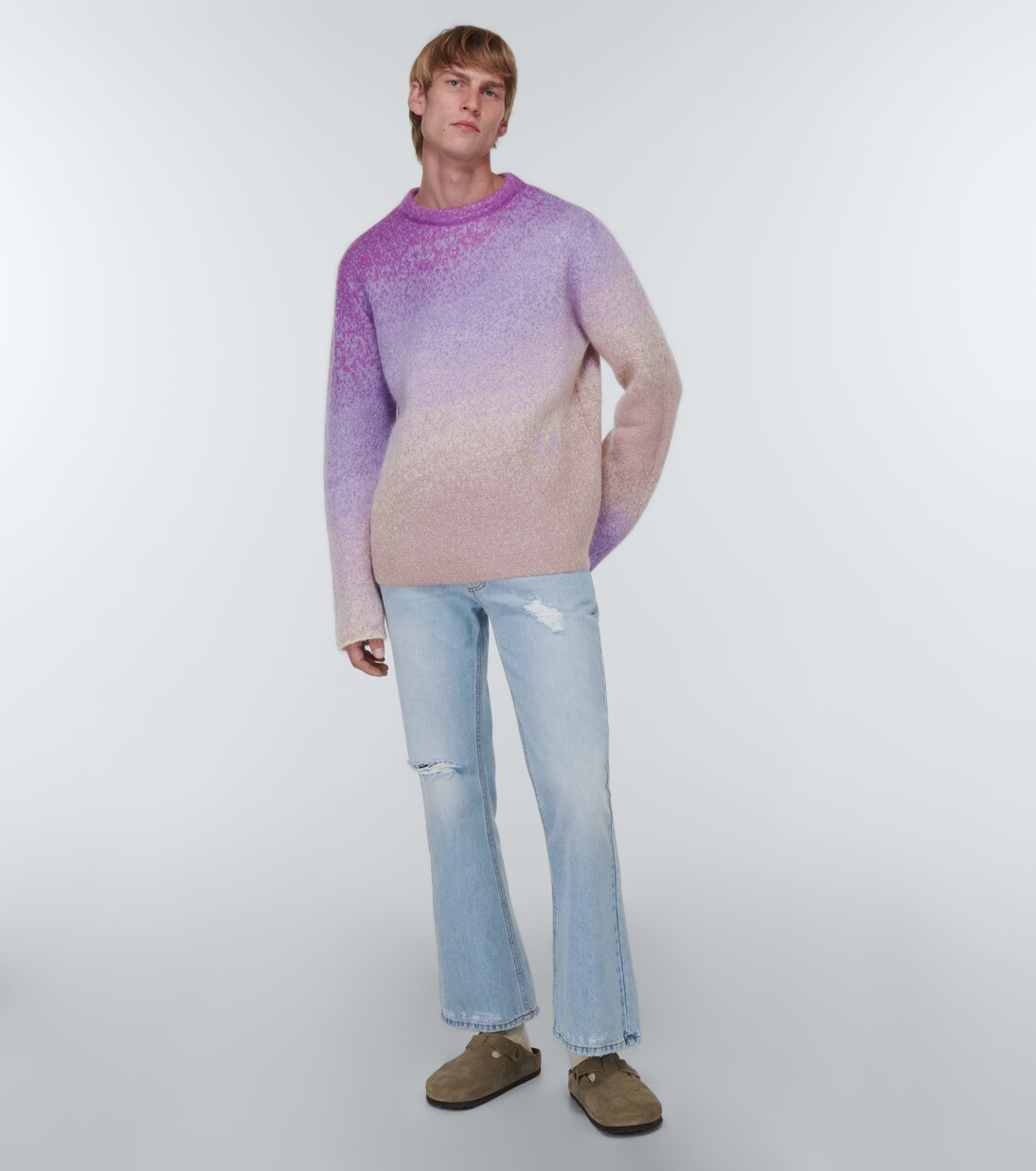 Gradient-effect mohair-blend sweater | ERL