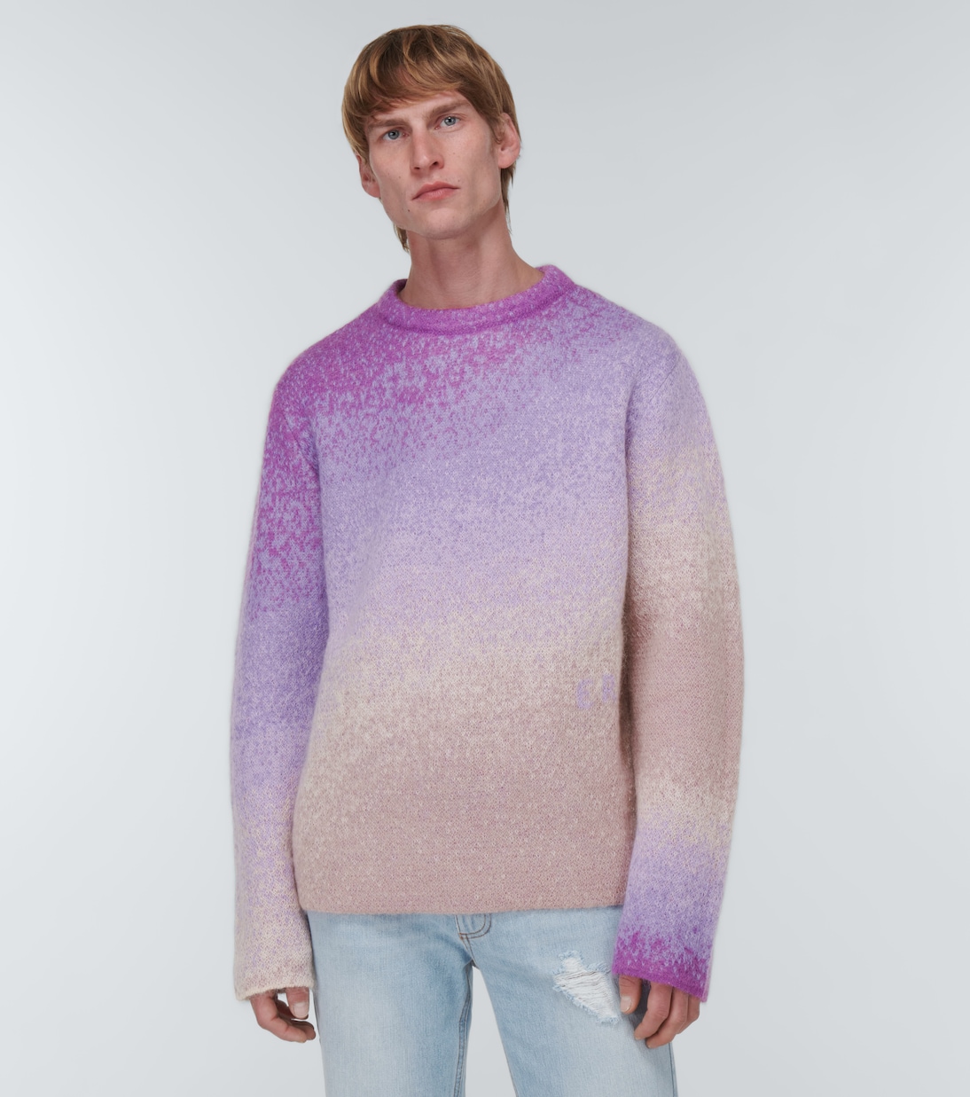 Gradient-effect mohair-blend sweater | ERL