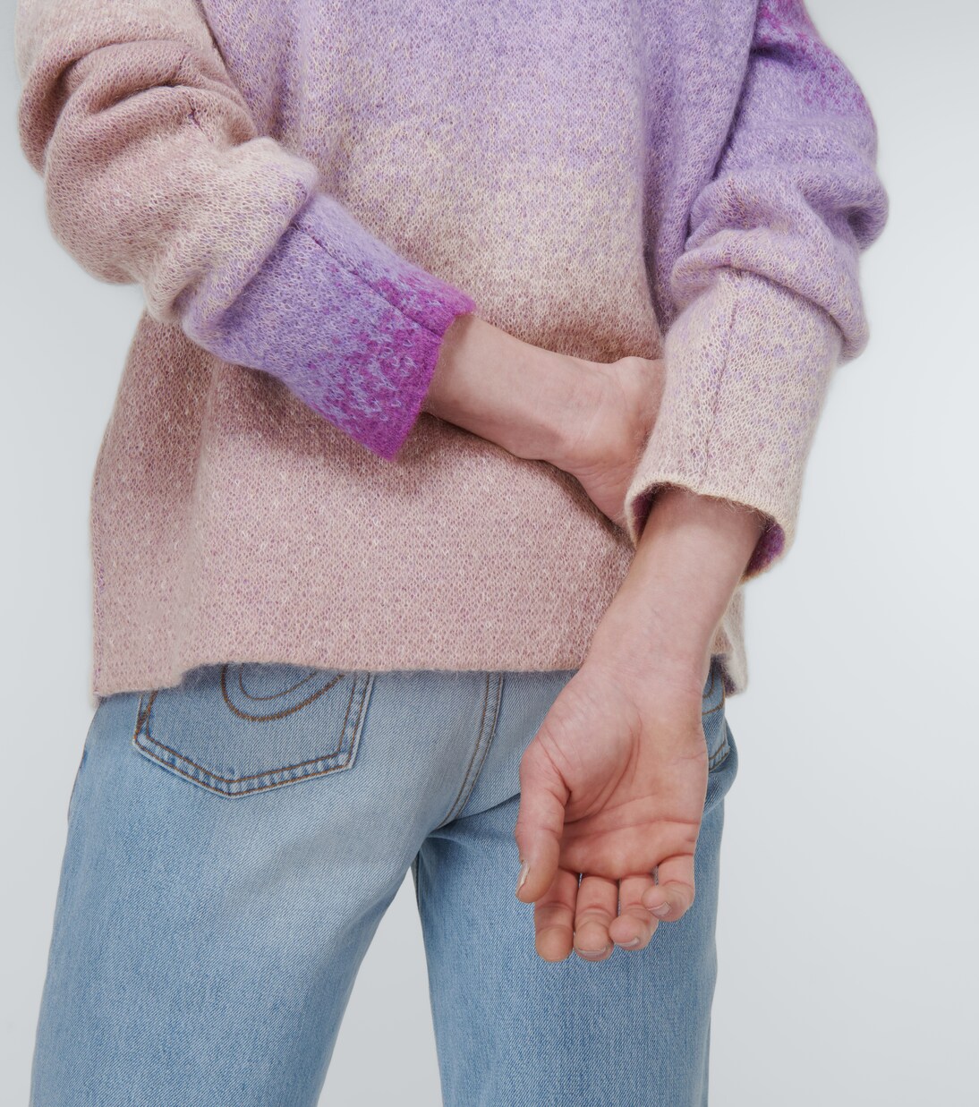 Gradient-effect mohair-blend sweater | ERL