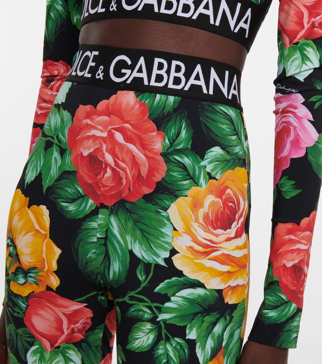 Leggings de tiro alto florales | Dolce&Gabbana
