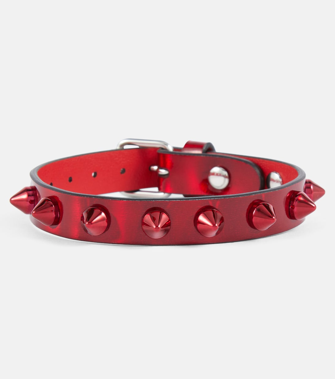 Bracciale in pelle con dettagli Loubilink di Christian Louboutin per uno stile giovane e trendy
