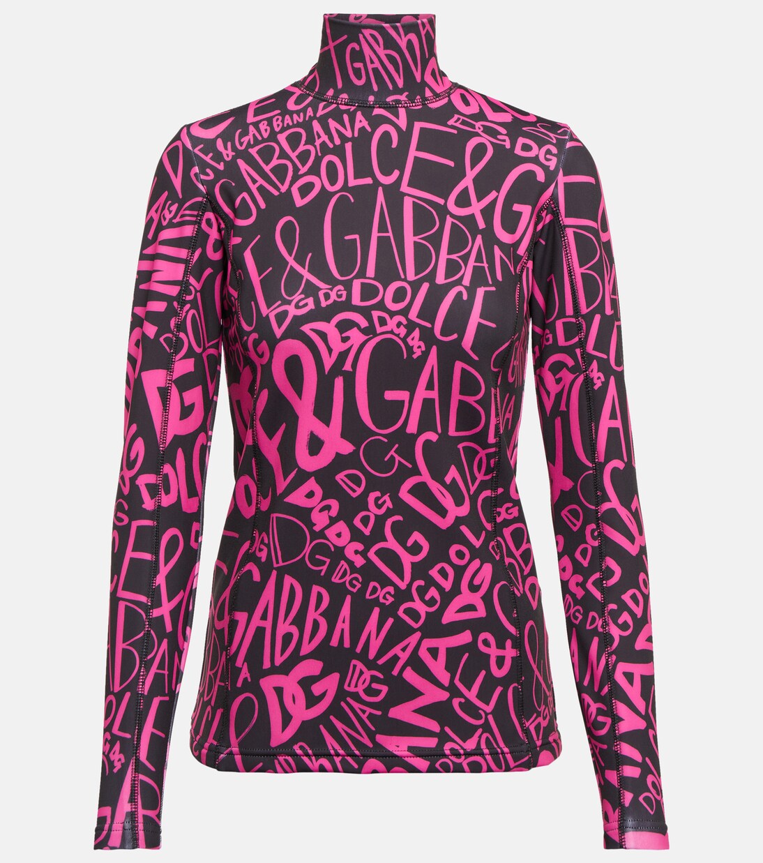 Logo-print turtleneck ski top | Dolce&Gabbana