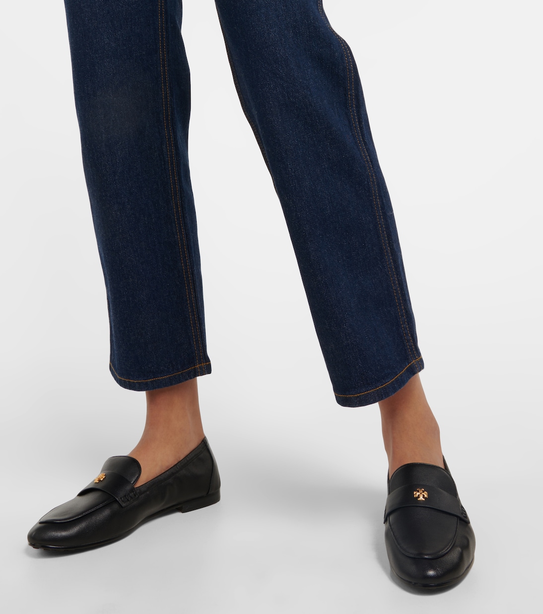 High-rise straight-leg jeans | Tory Burch
