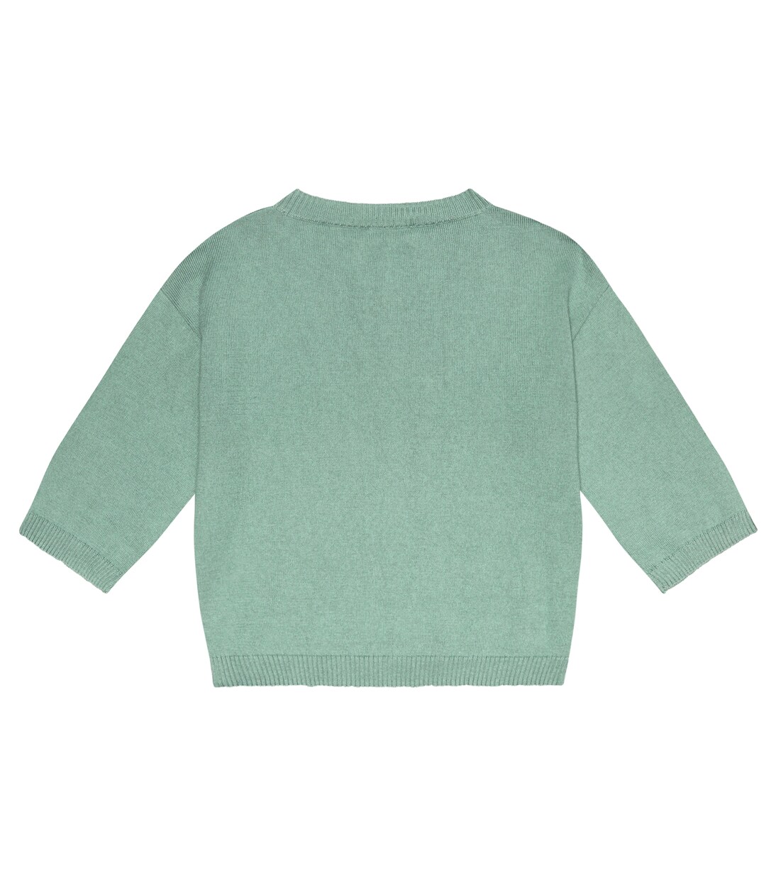 Pullover in cotone con intarsio | Il Gufo