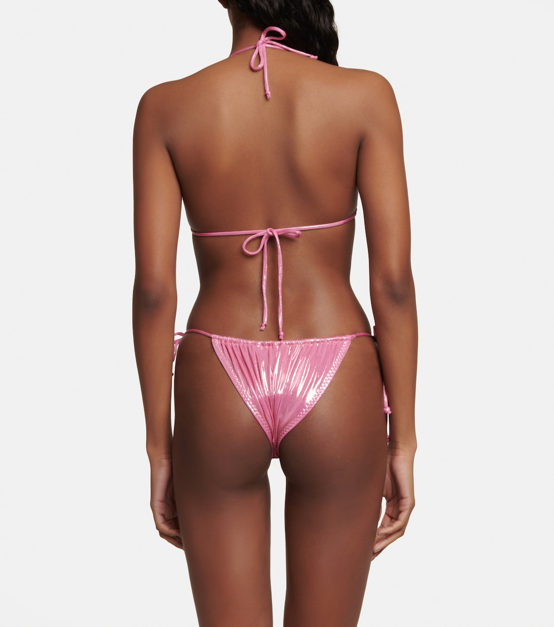 Metallic triangle bikini | Norma Kamali