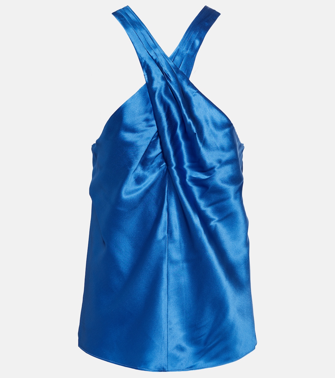 Stewart satin halter-neck top | Veronica Beard