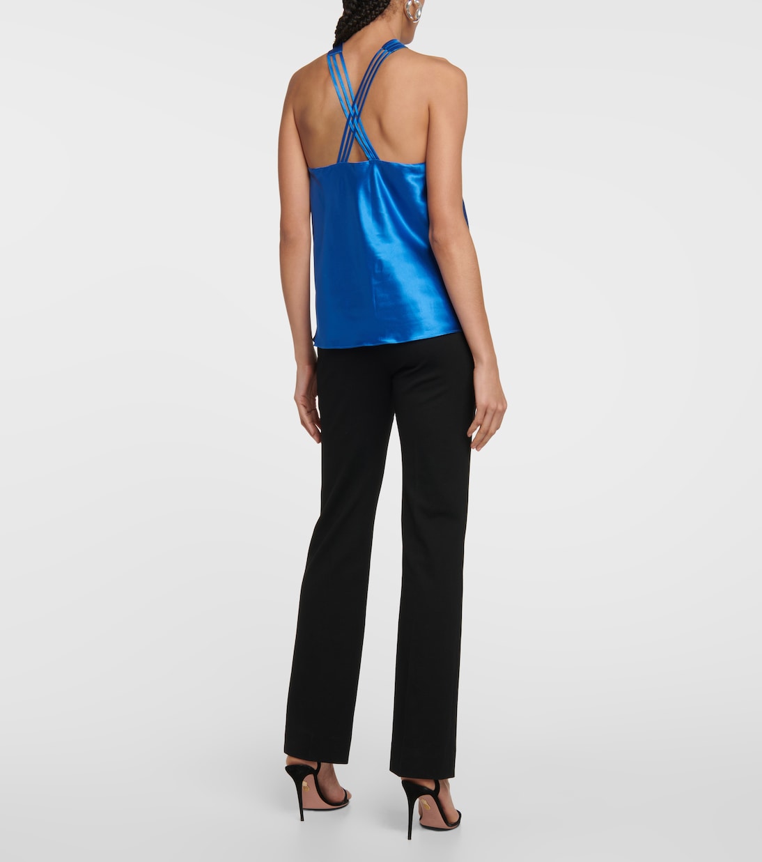 Stewart satin halter-neck top | Veronica Beard