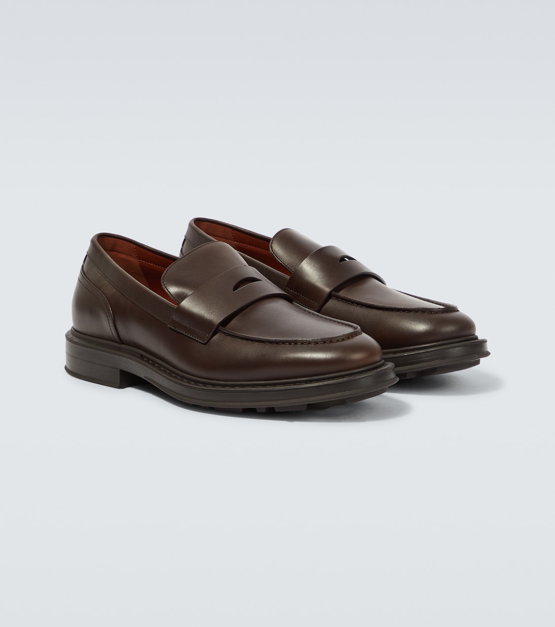 Travis 레더 페니 로퍼 | Loro Piana