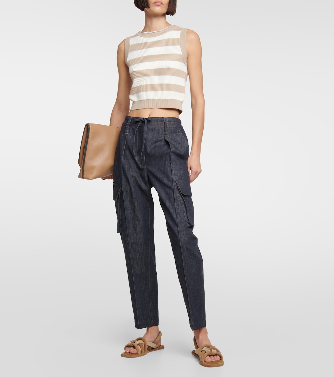 Jeans tapered a vita media | Brunello Cucinelli
