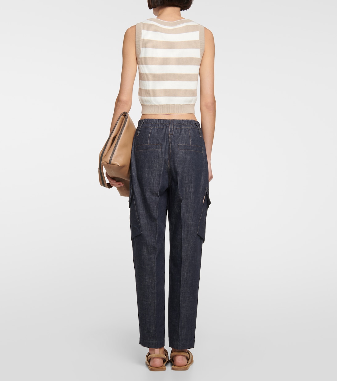 Jeans tapered a vita media | Brunello Cucinelli