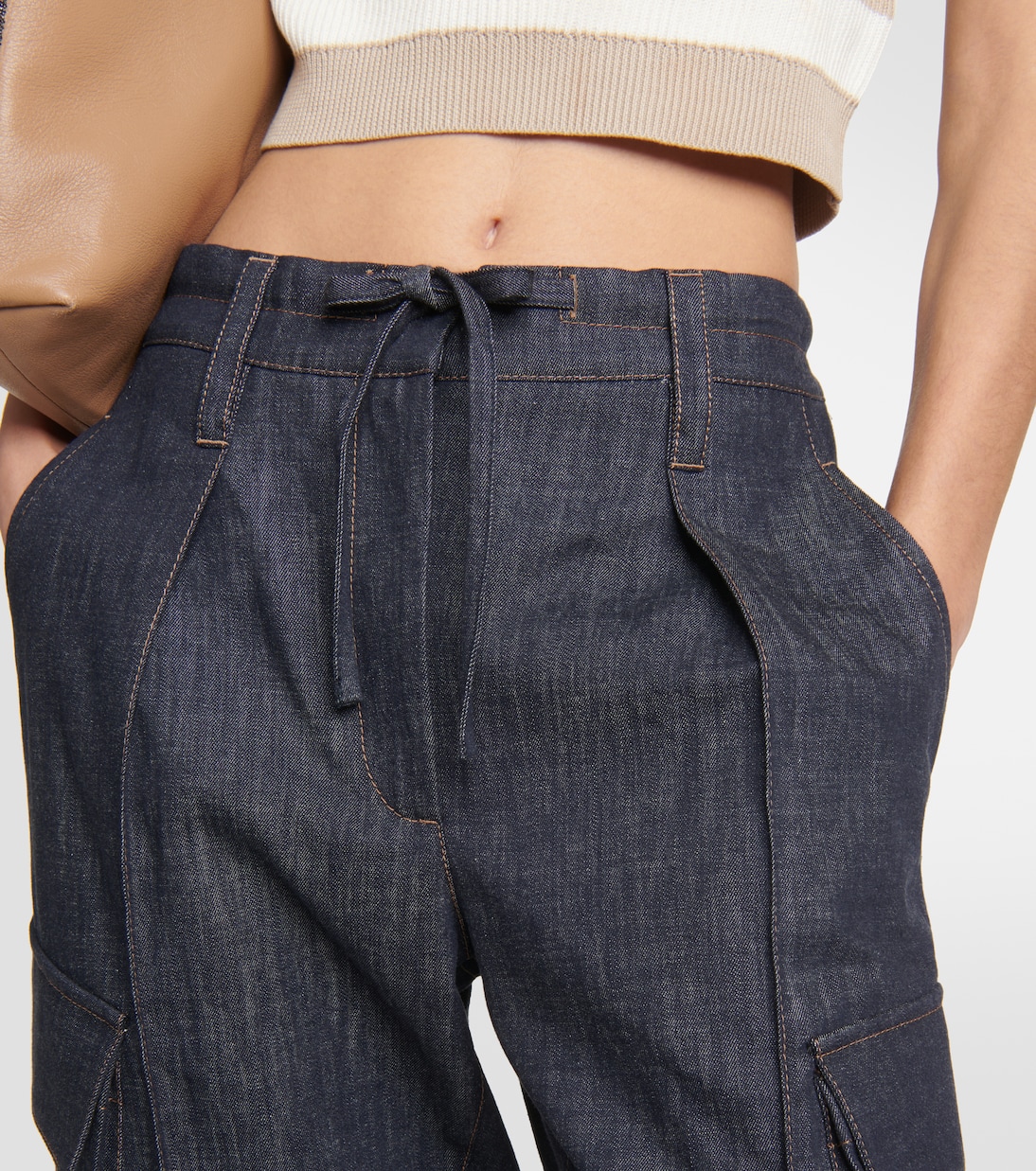 Jeans tapered a vita media | Brunello Cucinelli