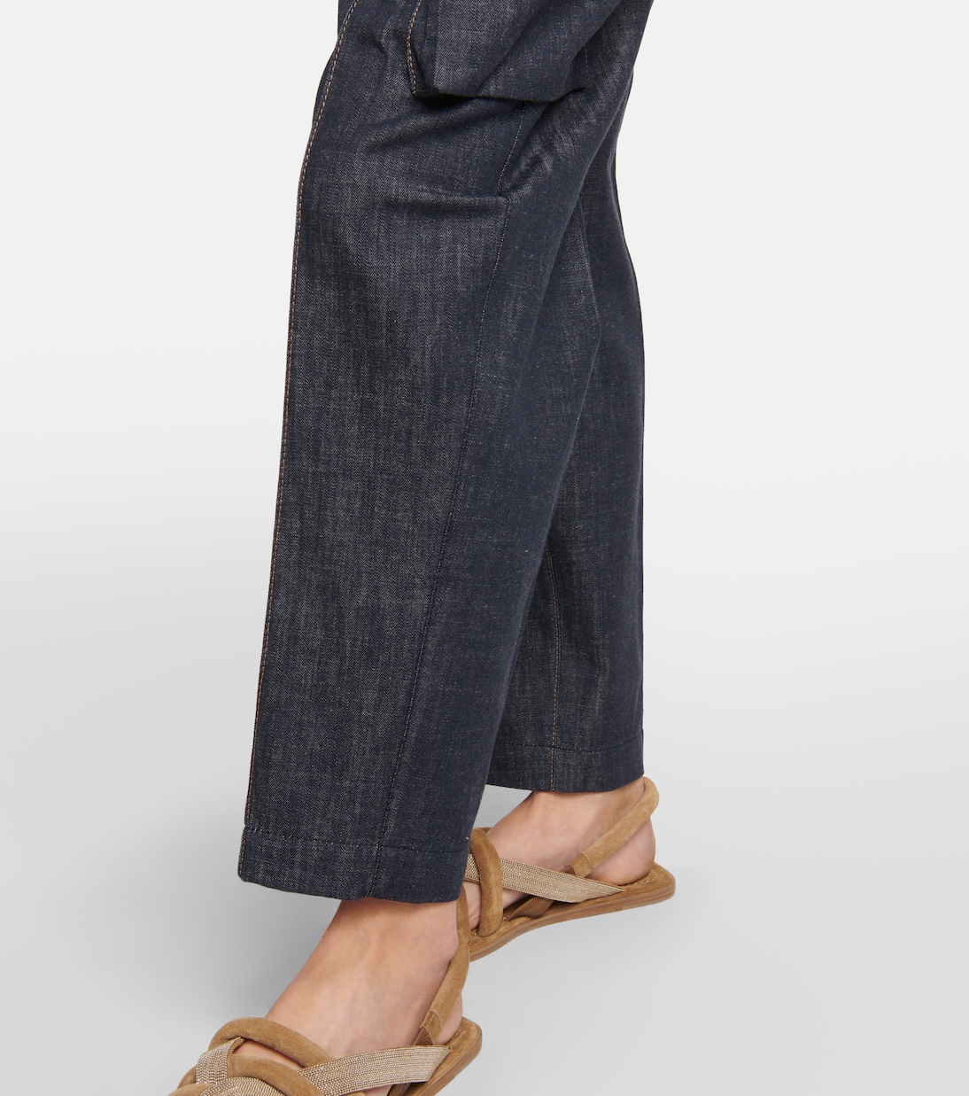 Jeans tapered a vita media | Brunello Cucinelli