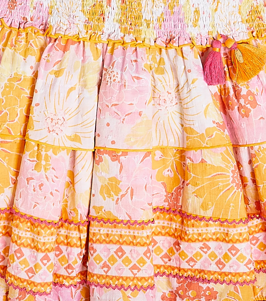 Gonna Ariel in cotone con stampa | Poupette St Barth Kids