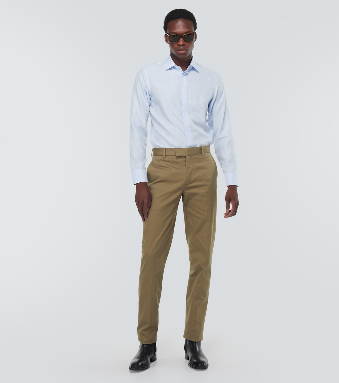 Camicia in cotone Scritto Andy in seta e cotone | Berluti