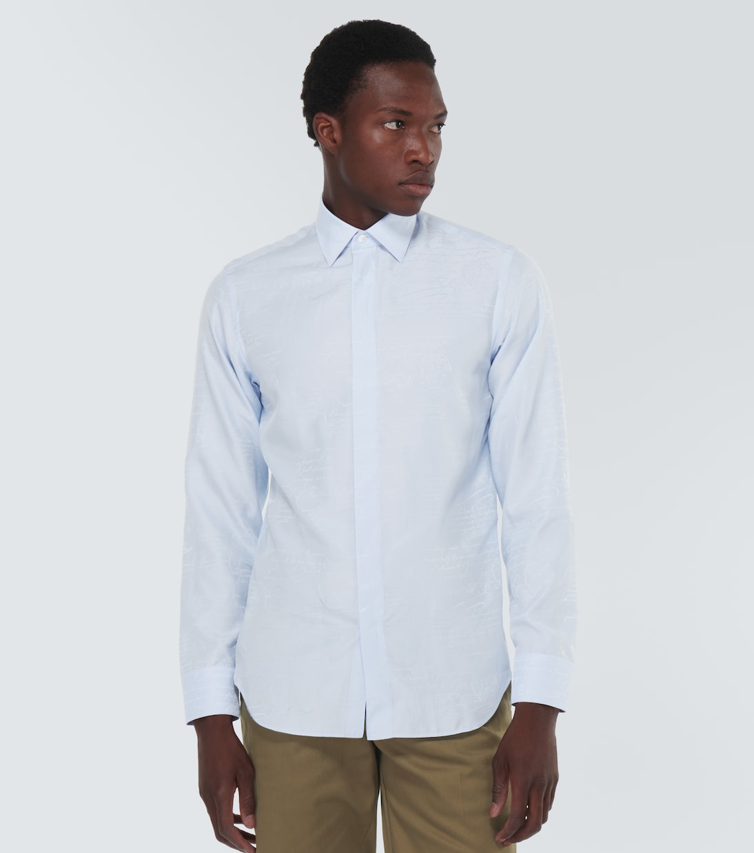Camicia in cotone Scritto Andy in seta e cotone | Berluti