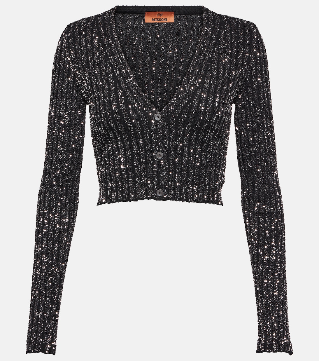 Verzierter Cropped-Cardigan aus Strick | Missoni