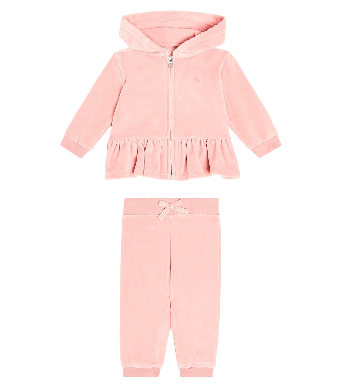 Bebé - chándal de mezcla de algodón con volantes | Polo Ralph Lauren Kids