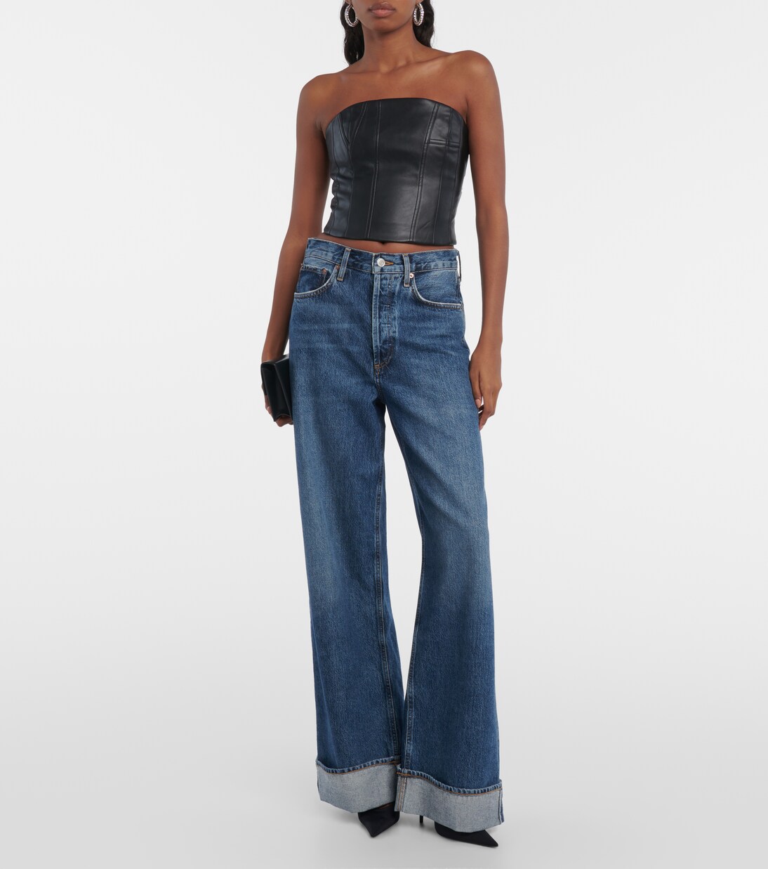 Bustier in similpelle | Amiri