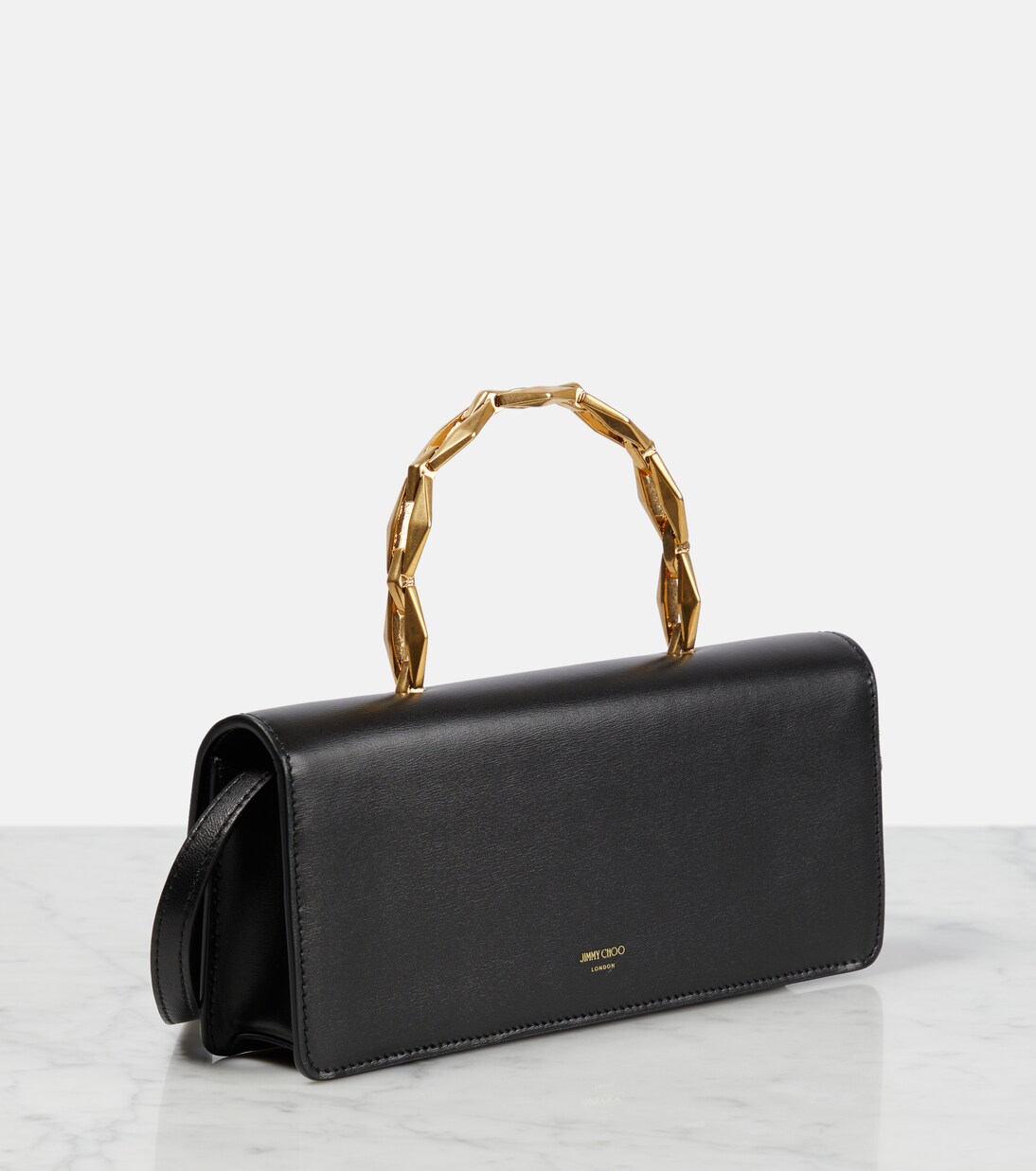 Tote Diamond Chain Small aus Leder | Jimmy Choo