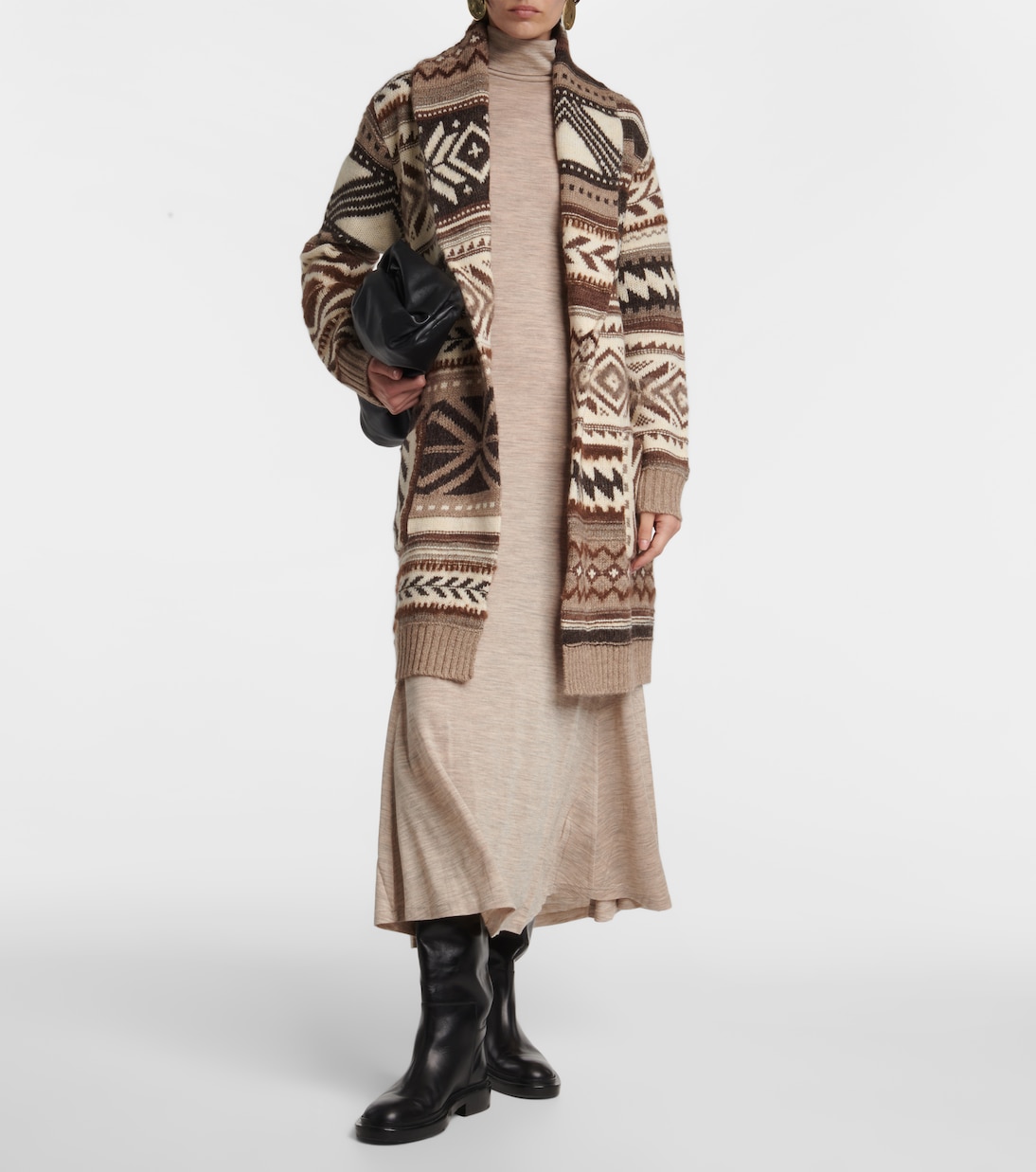 Wool-blend jersey midi dress | Polo Ralph Lauren