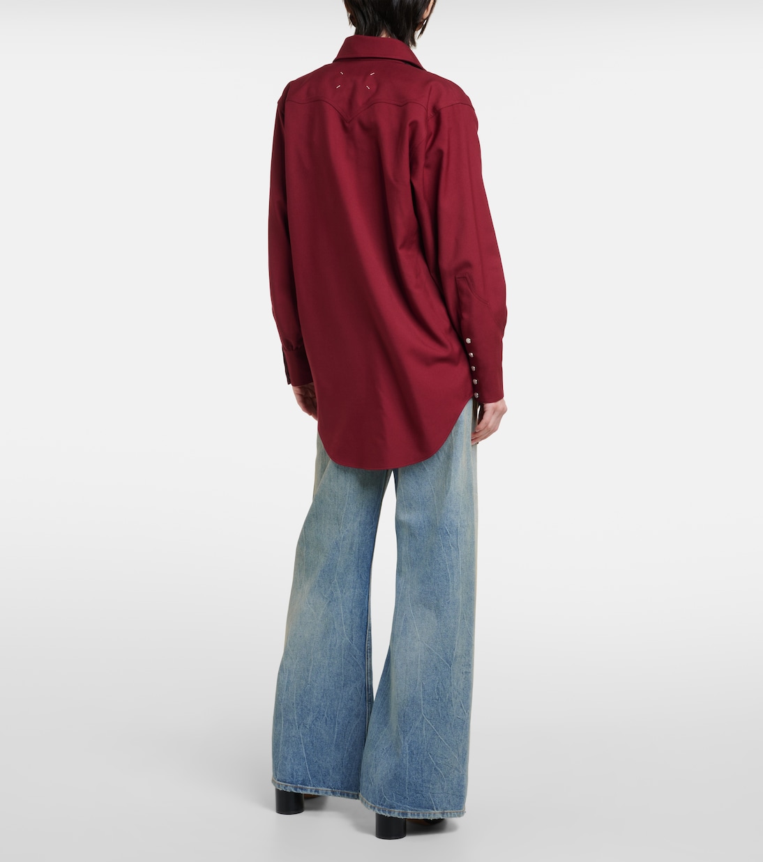 Wendbares Hemd aus Woll-Gabardine | Maison Margiela