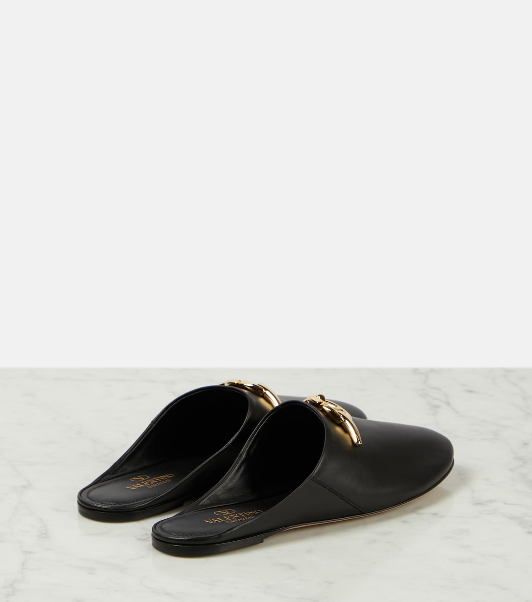 VLogo leather clogs | Valentino Garavani