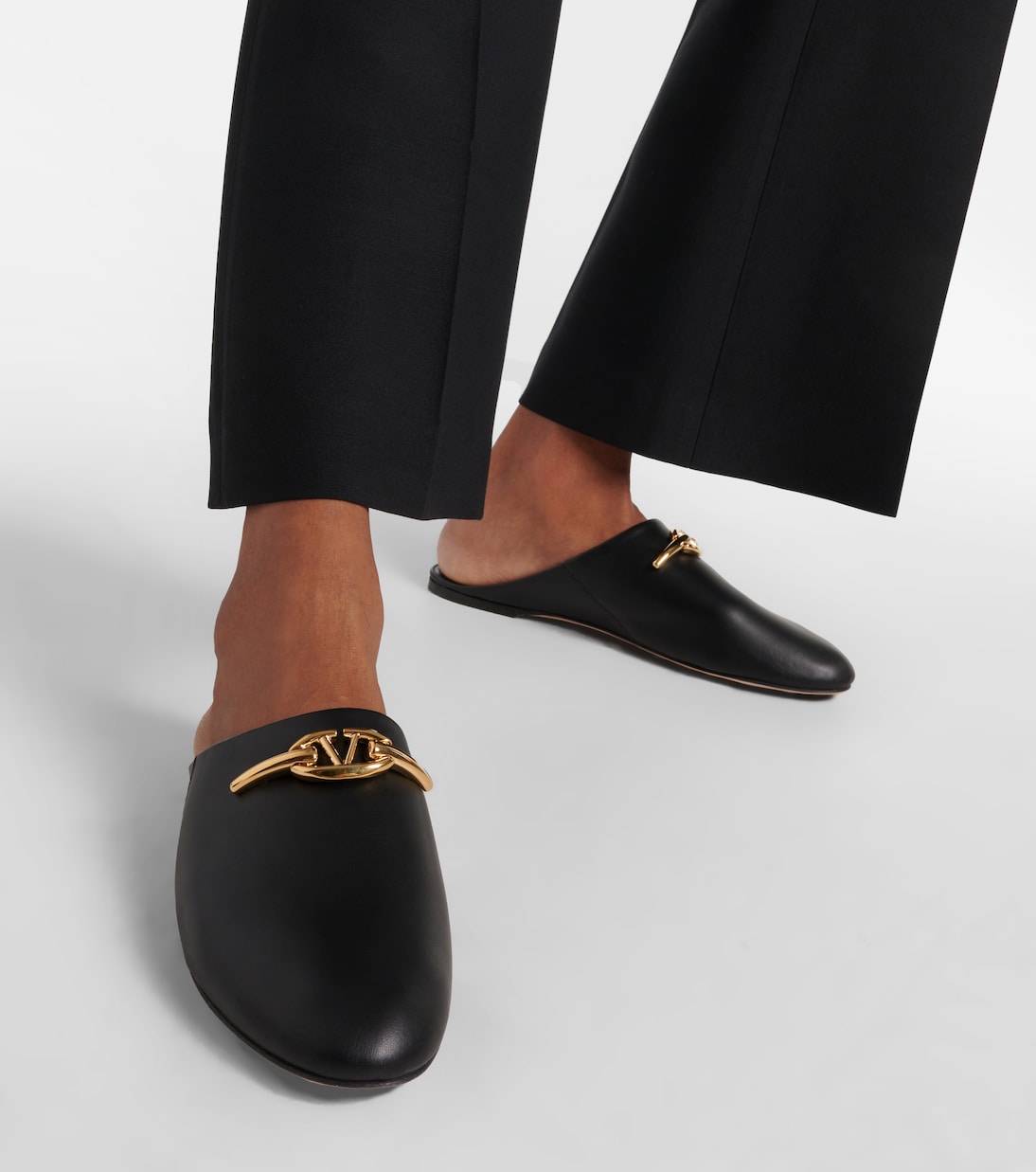 VLogo leather clogs | Valentino Garavani