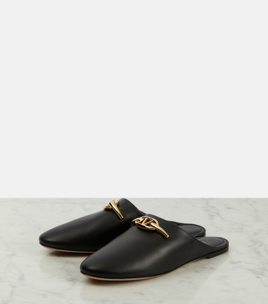 VLogo leather clogs | Valentino Garavani