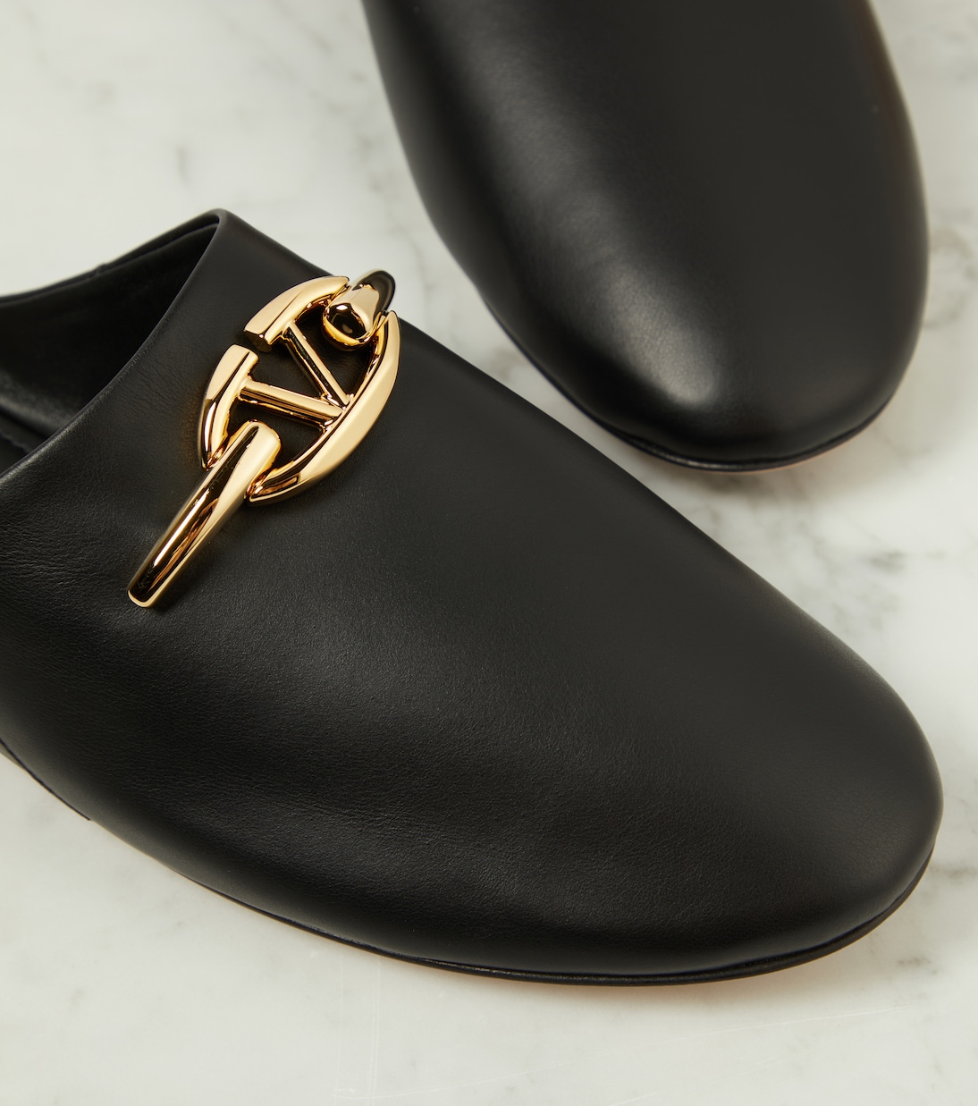VLogo leather clogs | Valentino Garavani