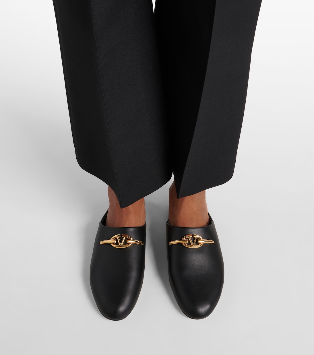 VLogo leather clogs | Valentino Garavani
