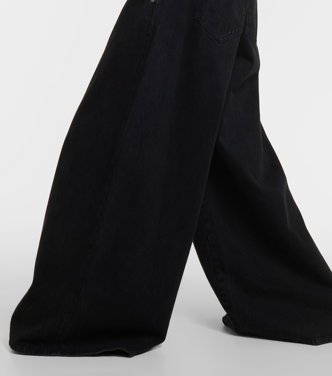 Jacob low-rise wide-leg jeans in black - Khaite | Mytheresa