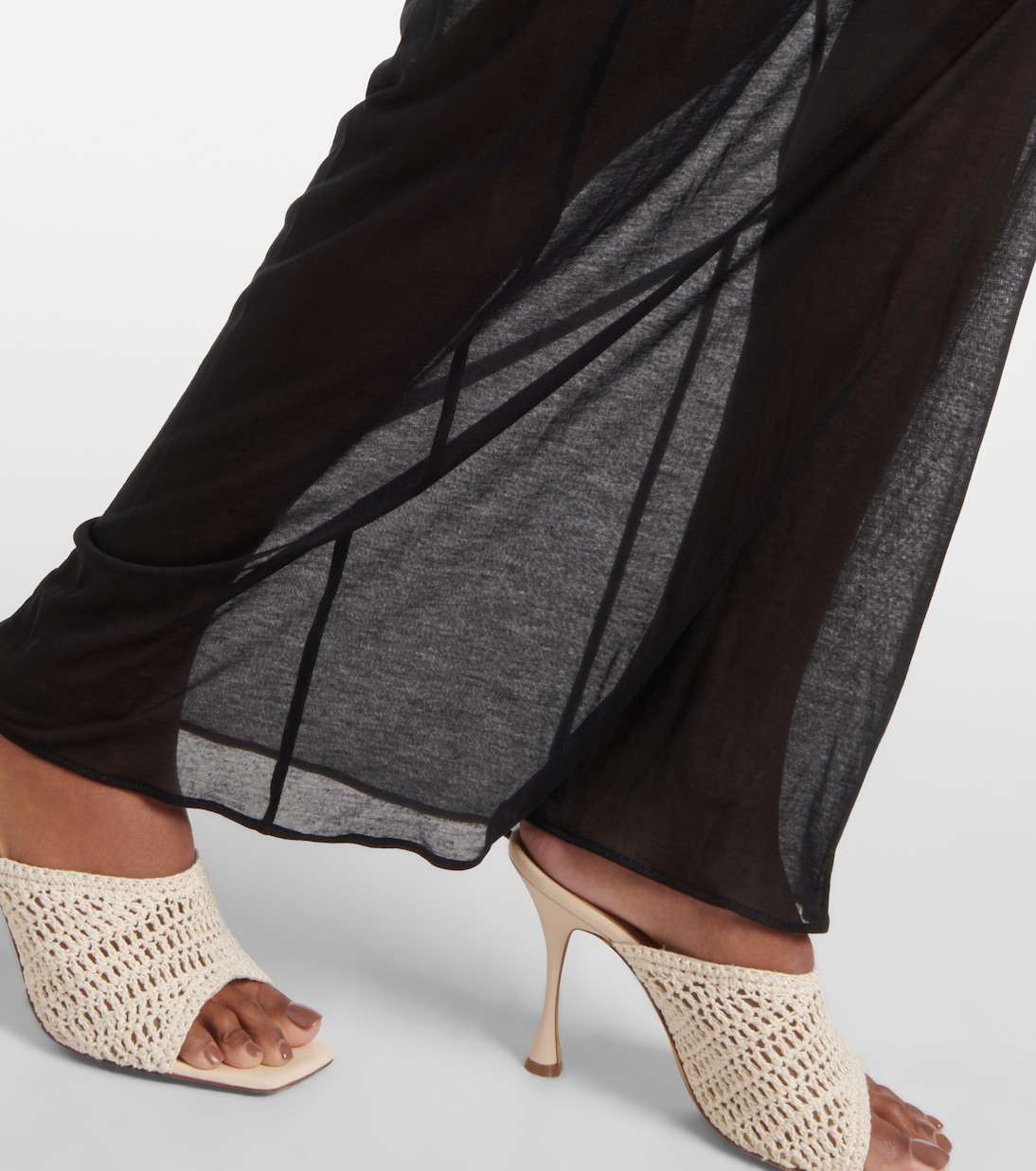 Abito lungo in jersey con crochet | Magda Butrym