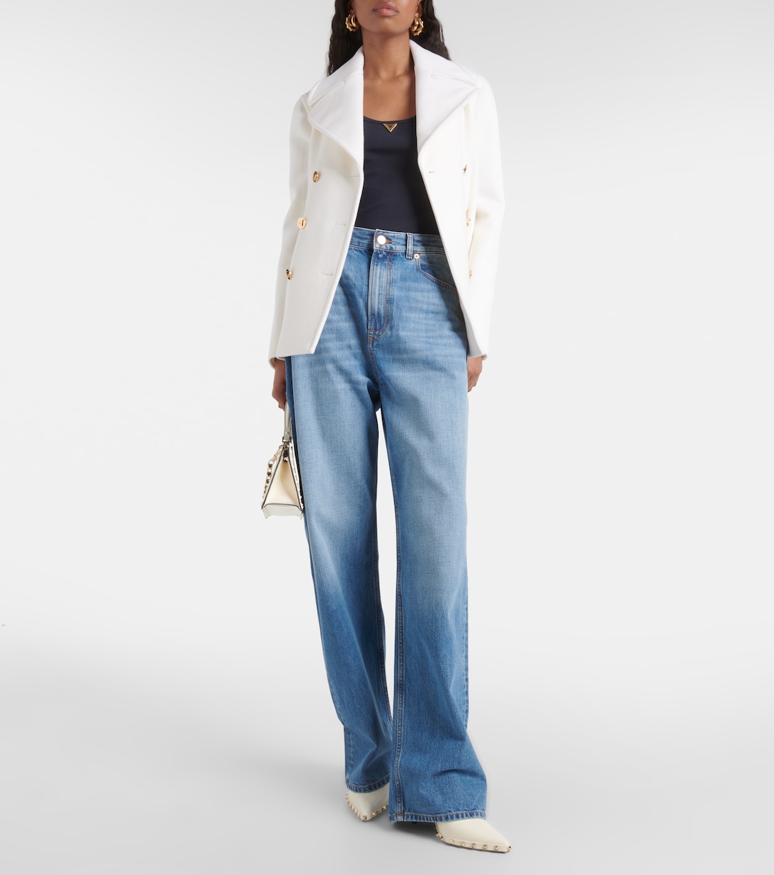 Jean ample à taille haute | Valentino