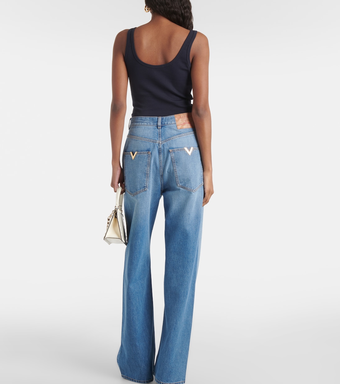 Jean ample à taille haute | Valentino