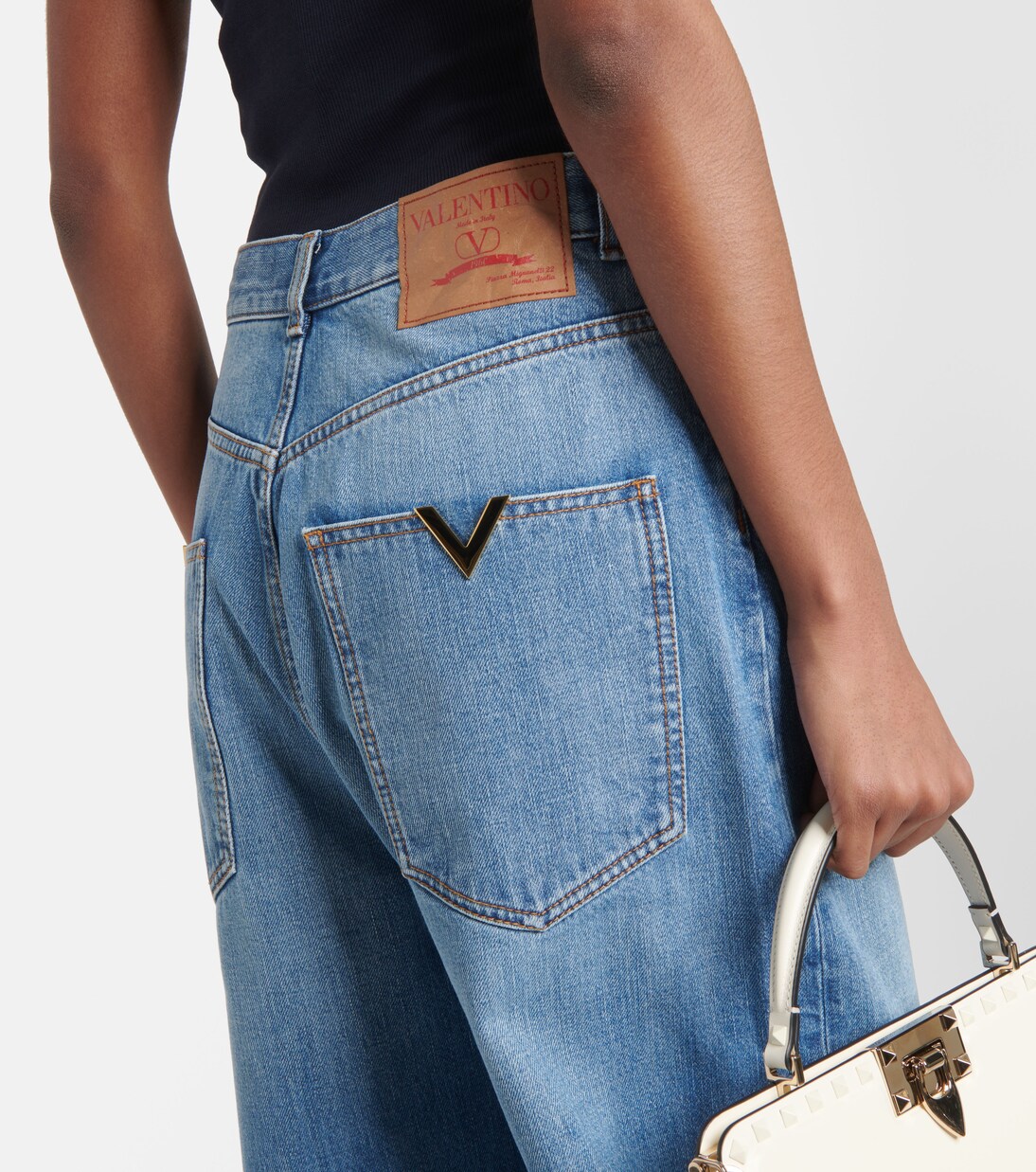 Jean ample à taille haute | Valentino