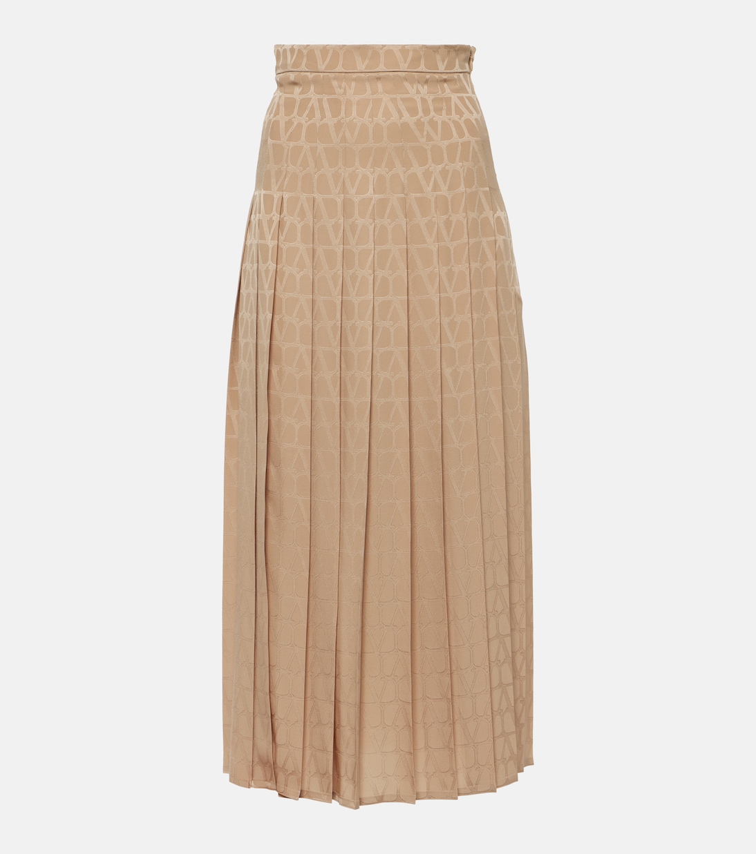 Falda midi Toile Iconographe de seda plisada | Valentino