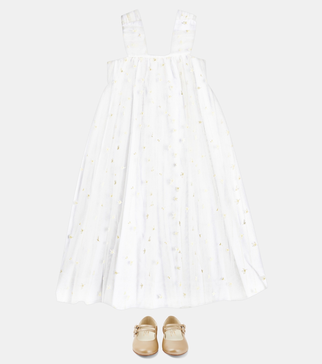 Besticktes Kleid Fantasy mit Tüll | Bonpoint