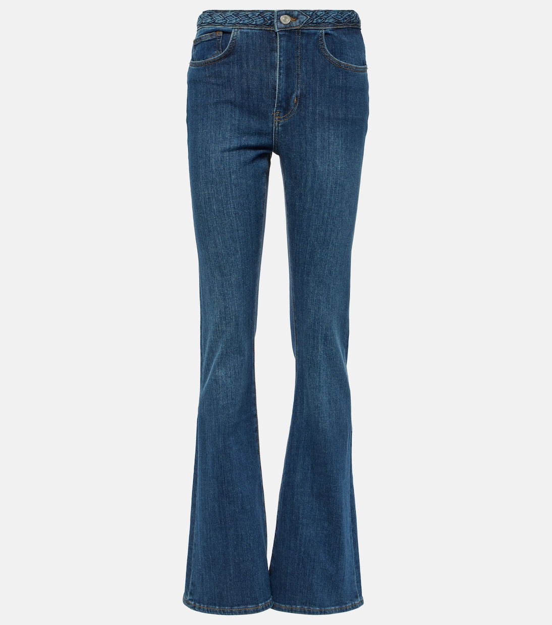 Braided high-rise flared jeans | Frame