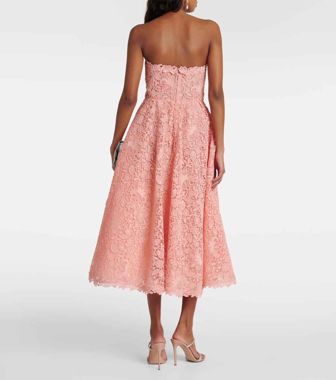 Abito midi in pizzo guipure | Carolina Herrera